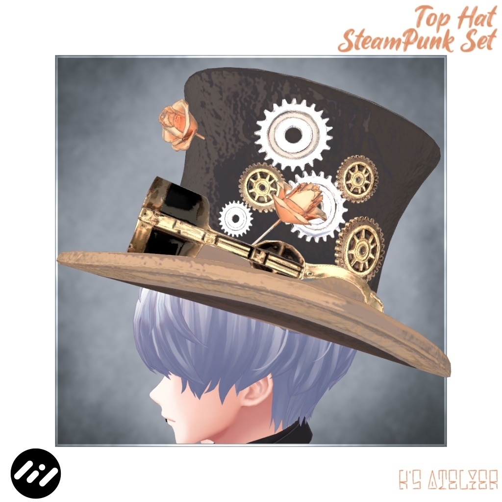 スチームパンク風トップハット