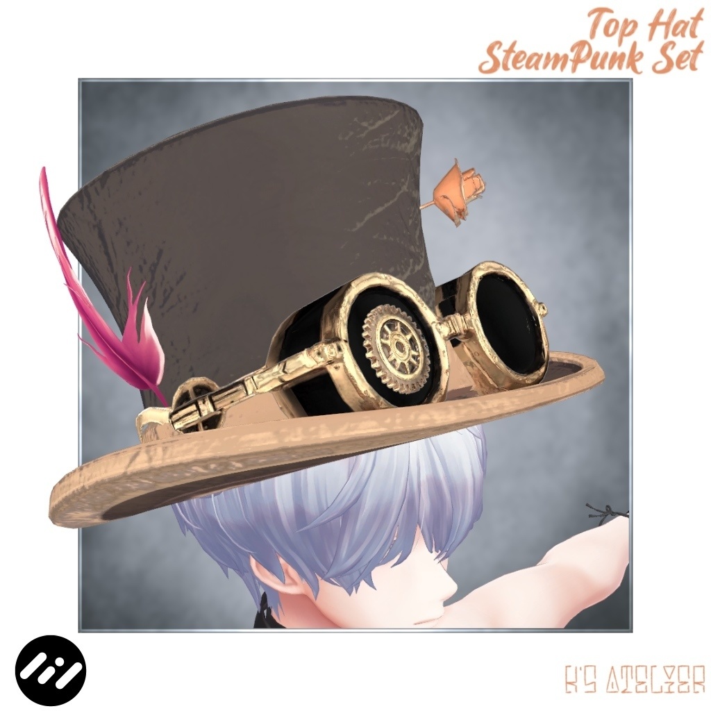 スチームパンク風トップハット