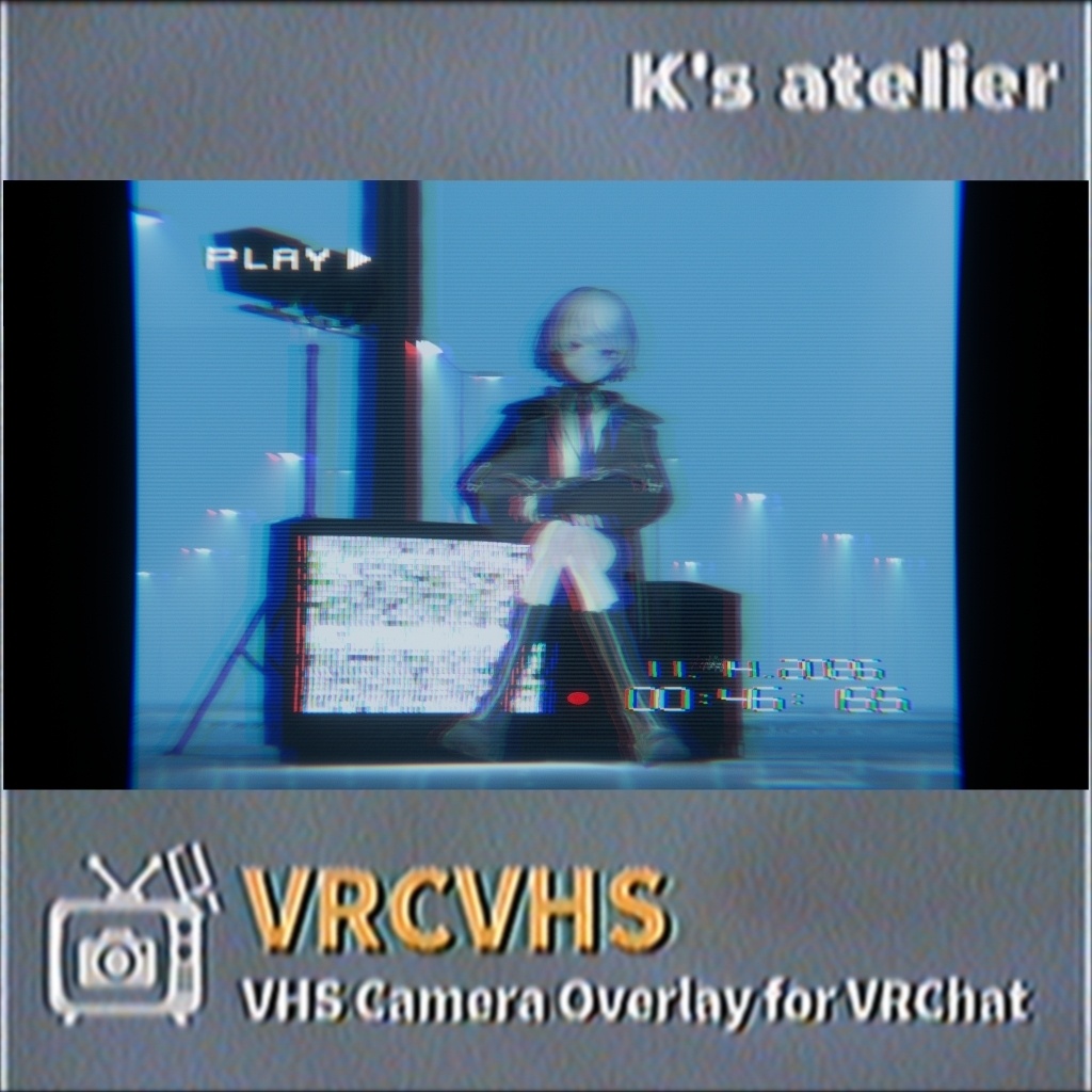 【MA設定済】VRCVHS - VHS Camera Overlay for VRChat