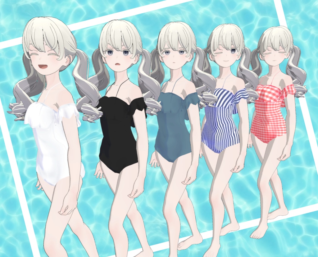 フリルワンピース水着ForGrus