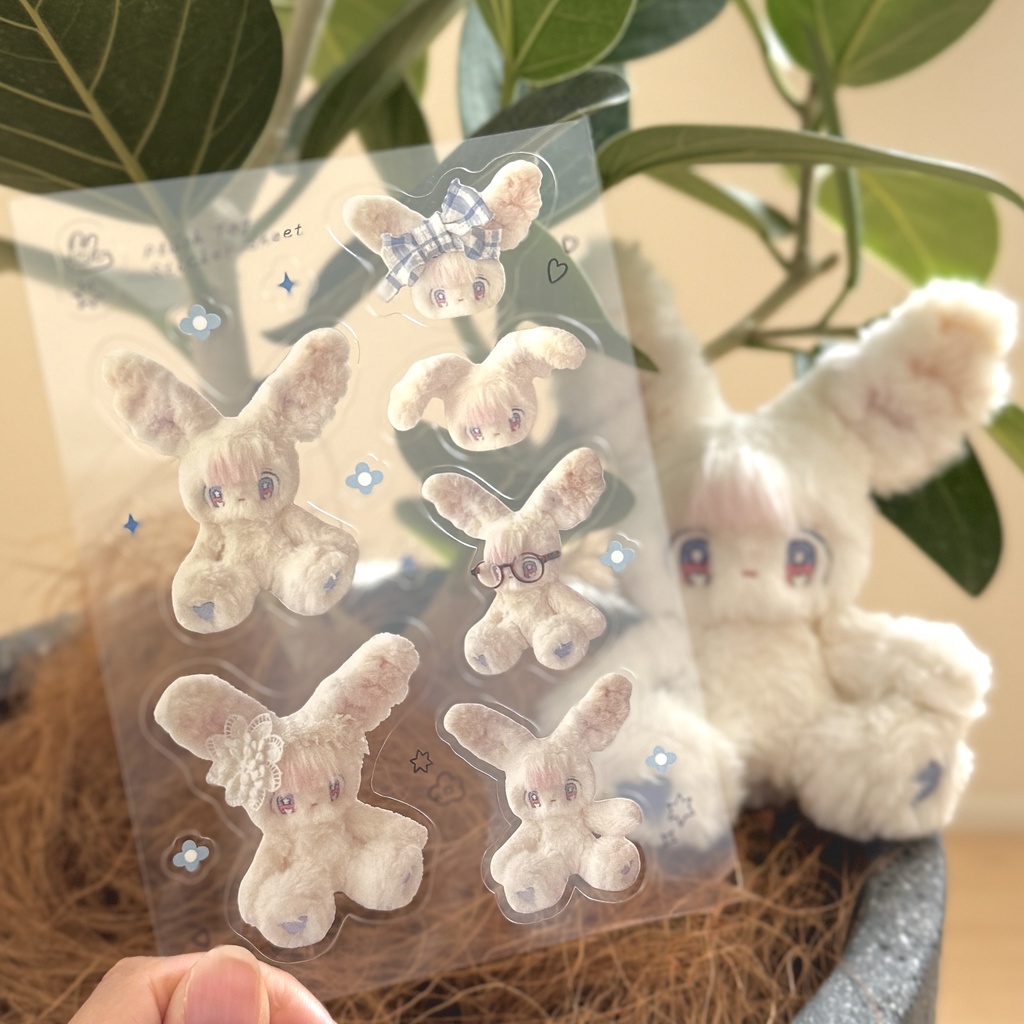 ハーフカットシール/Clear PET Die-Cut Sticker Sheet