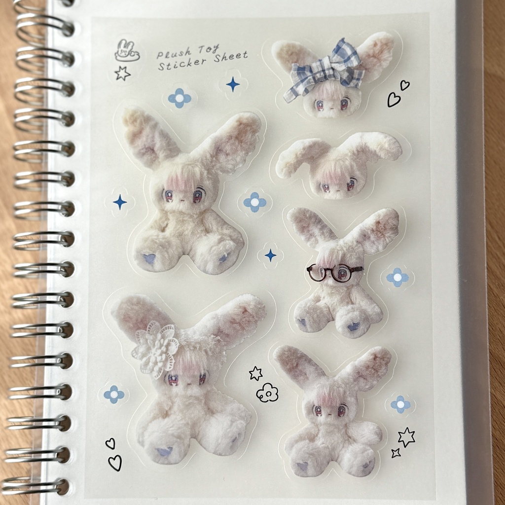 ハーフカットシール/Clear PET Die-Cut Sticker Sheet