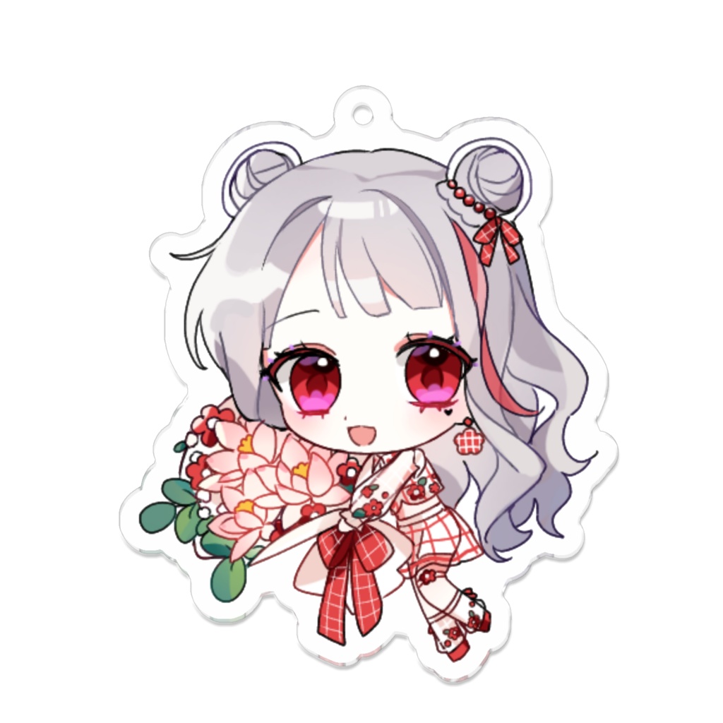 花束リリー🌹いつでも一緒アクキー🐶❤️