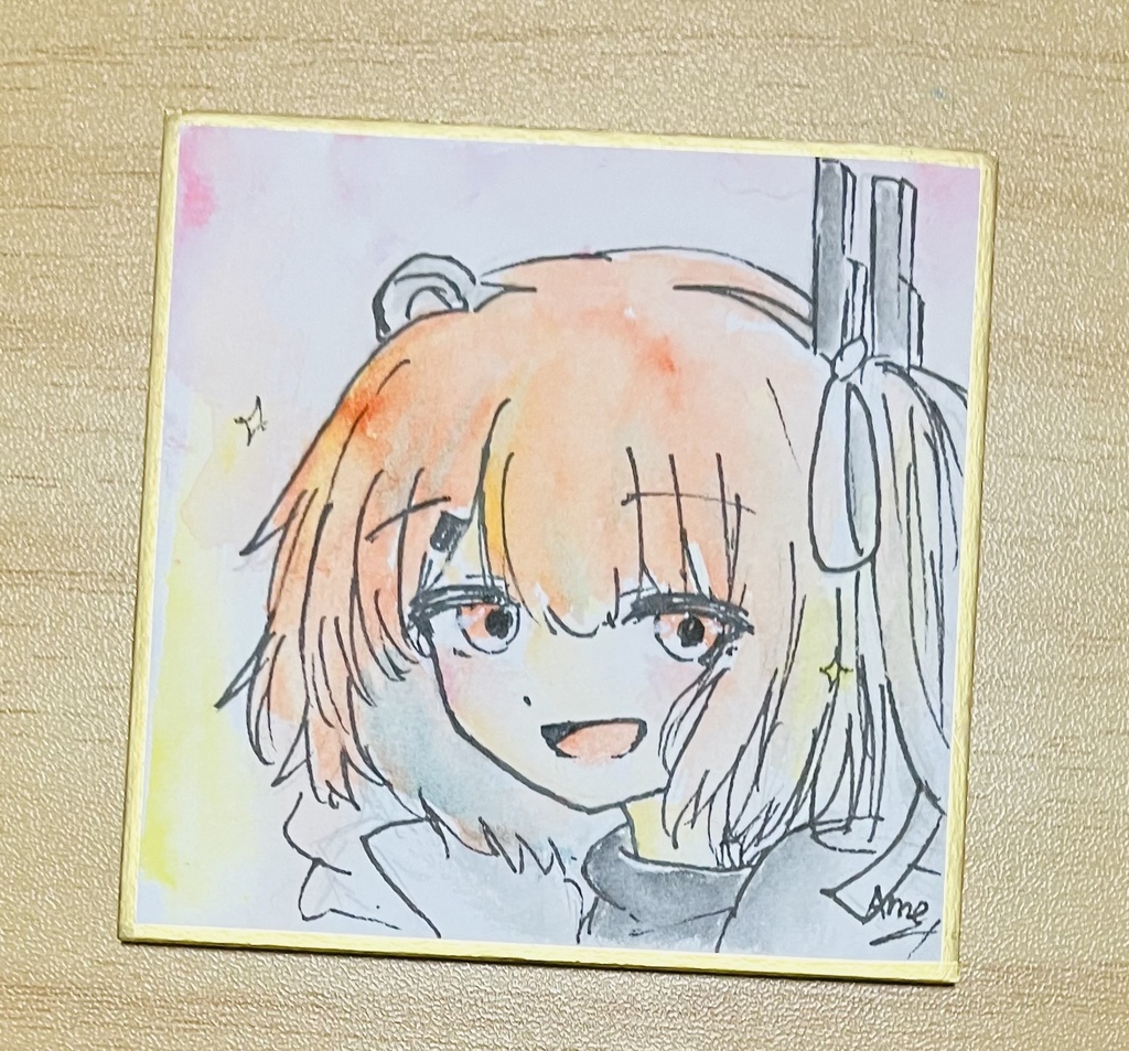ミニ色紙 二次創作「足立レイ」