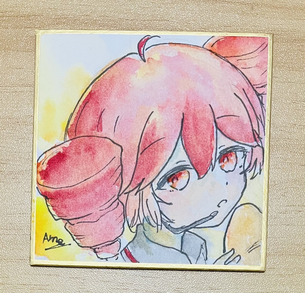 ミニ色紙　二次創作「重音テト」