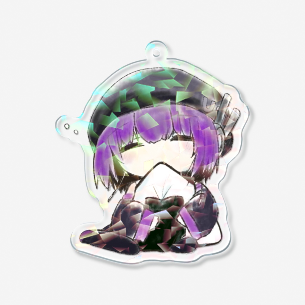 二次創作アクリルキーホルダー(ホログラム) 微睡むUTAU デフォ子