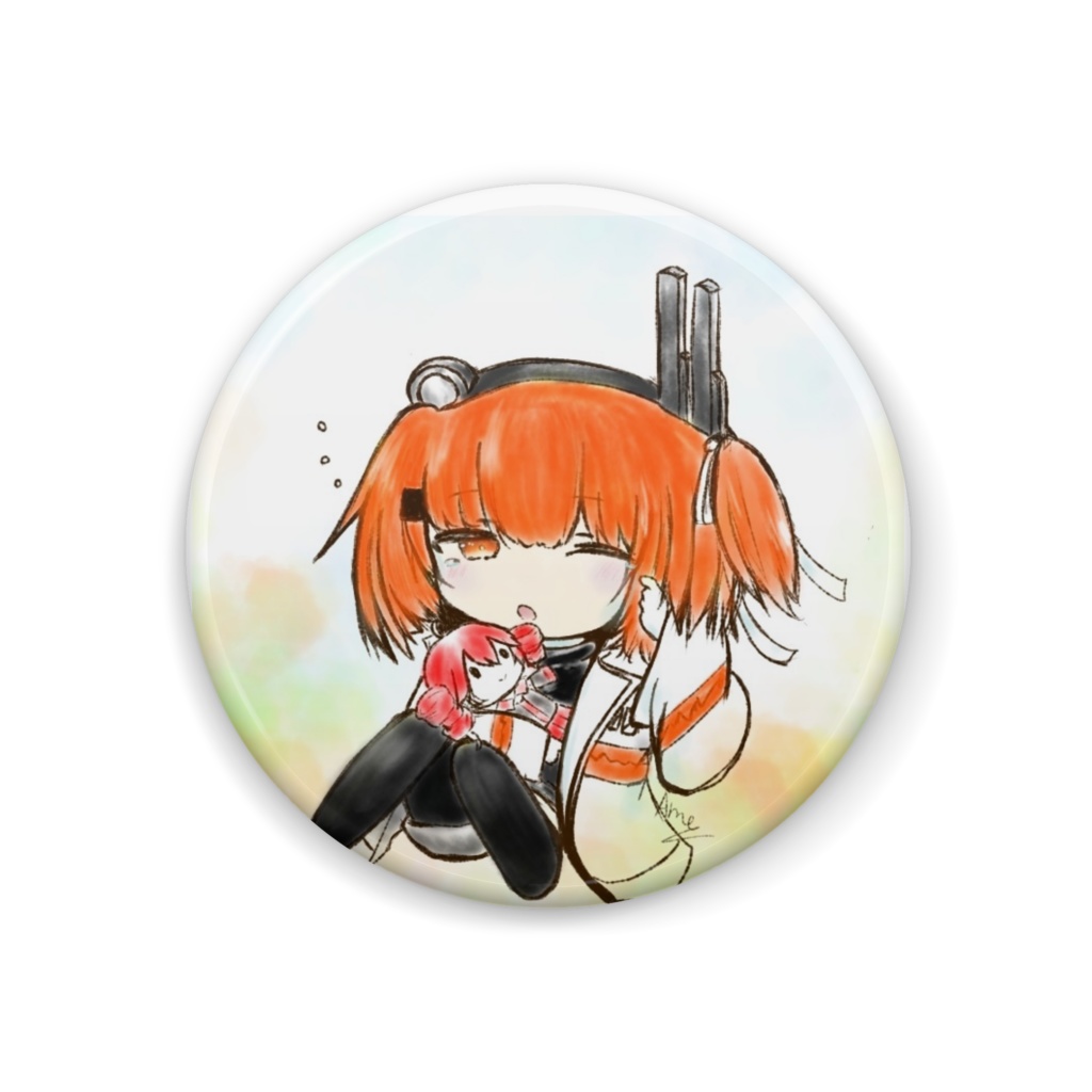二次創作缶バッチ 微睡むUTAU 足立レイ