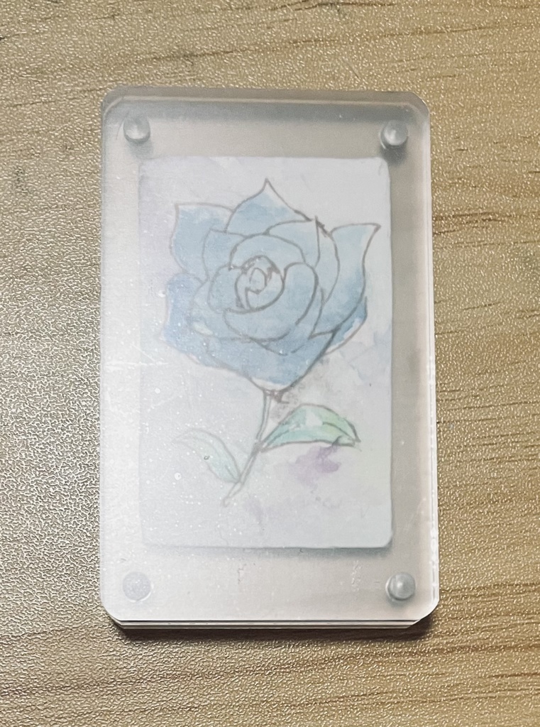 アクリルフレームスタンド〜青薔薇の夢〜