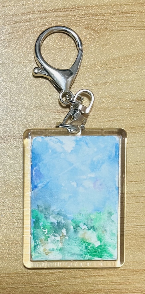 原画アクリルキーホルダー 青空