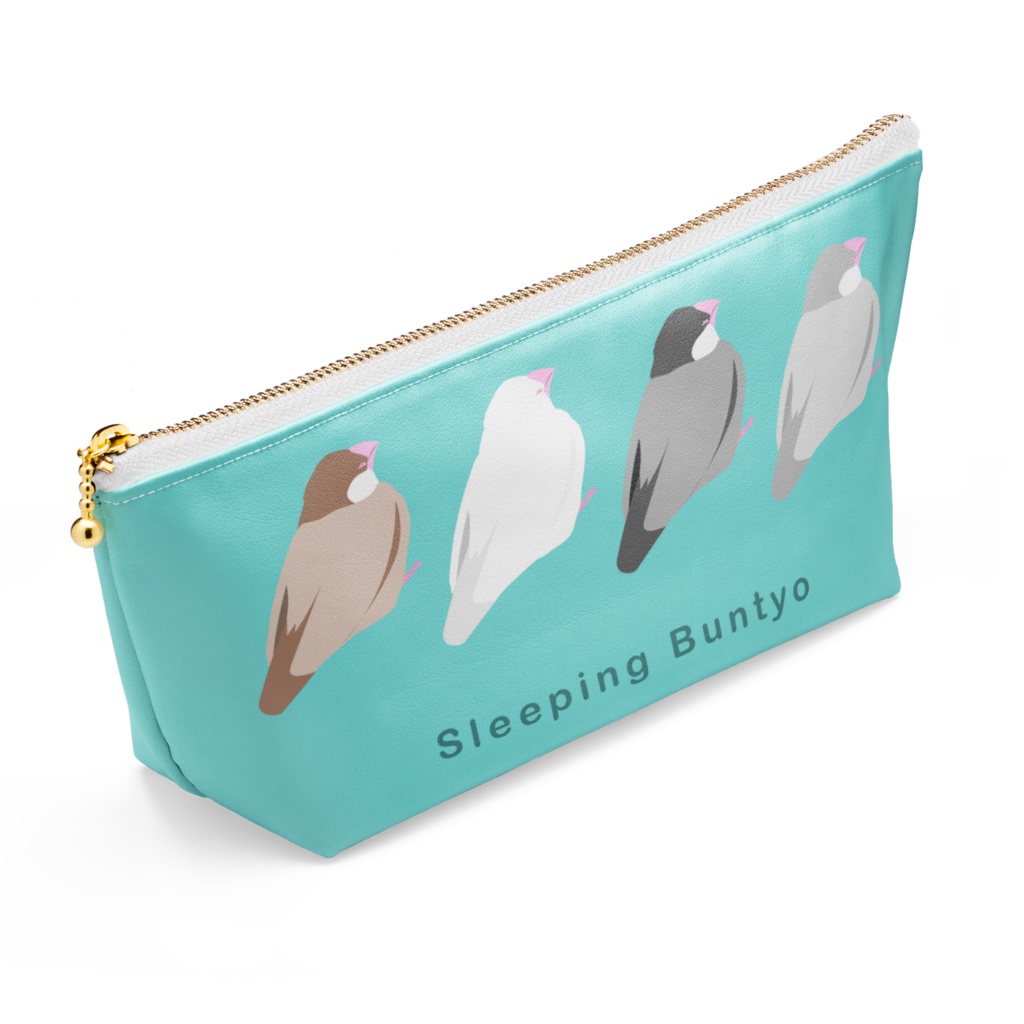 おやすみ文鳥ポーチ