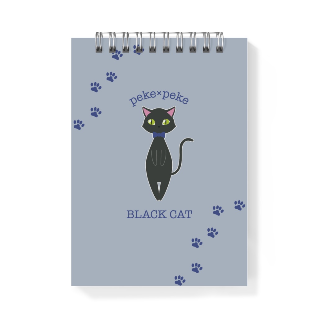 黒猫メモ帳 Peke Peke Booth