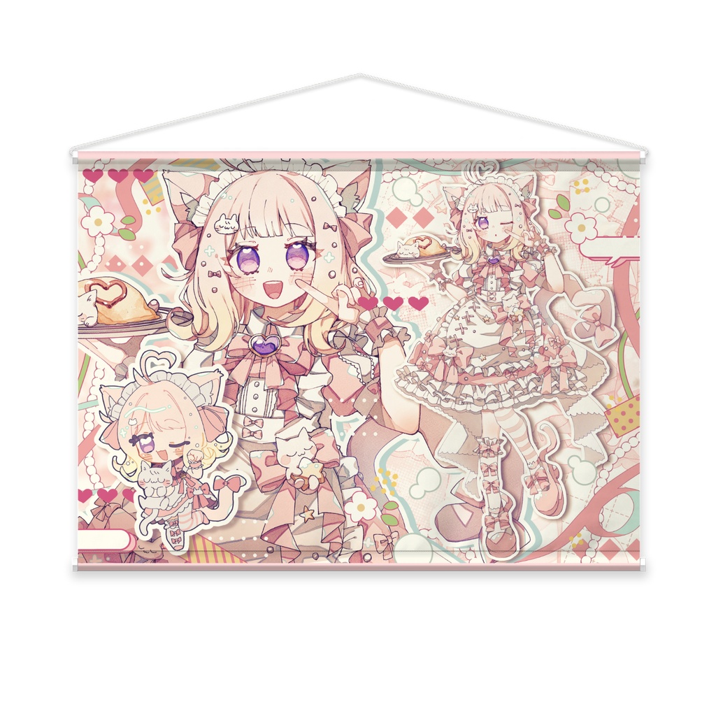 にゃんふわ‪☆タペストリー