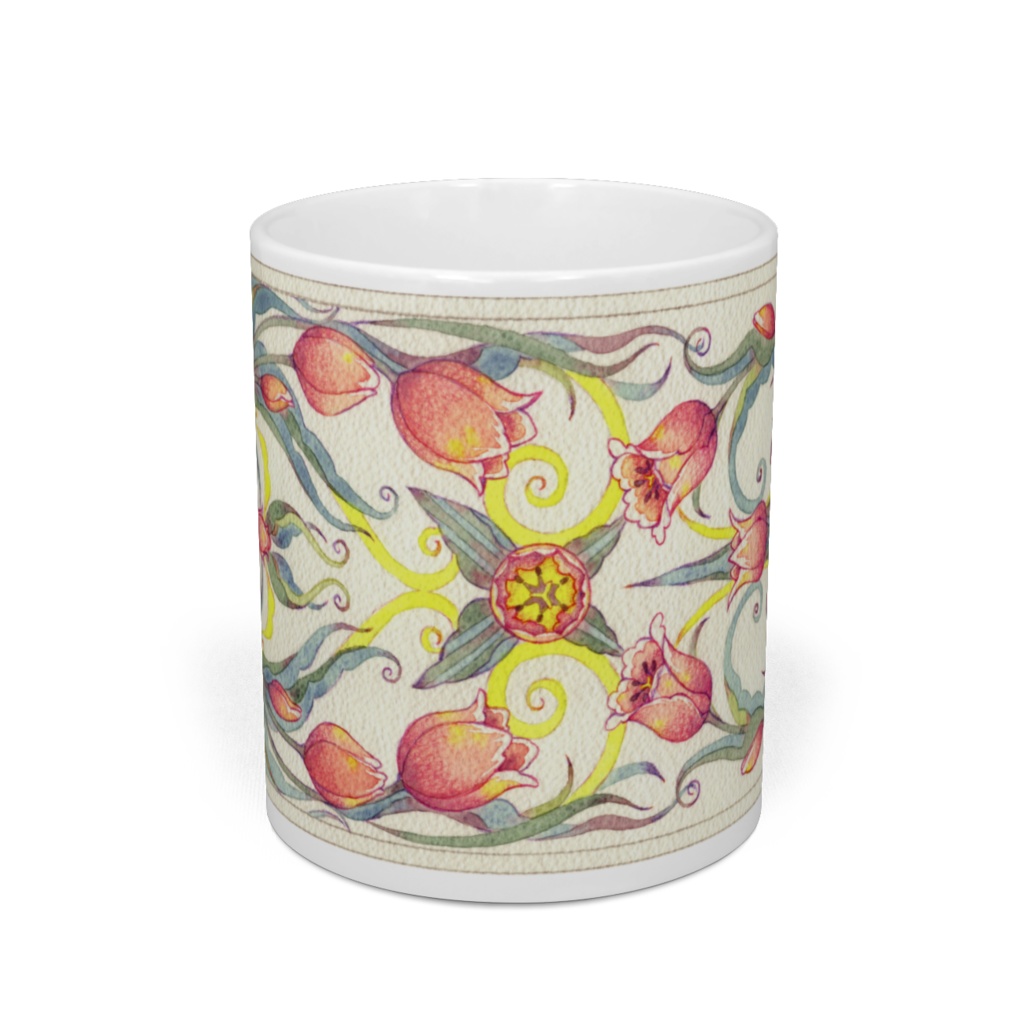 マグカップ【アヤメ・チューリップ】