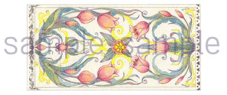 マグカップ【アヤメ・チューリップ】