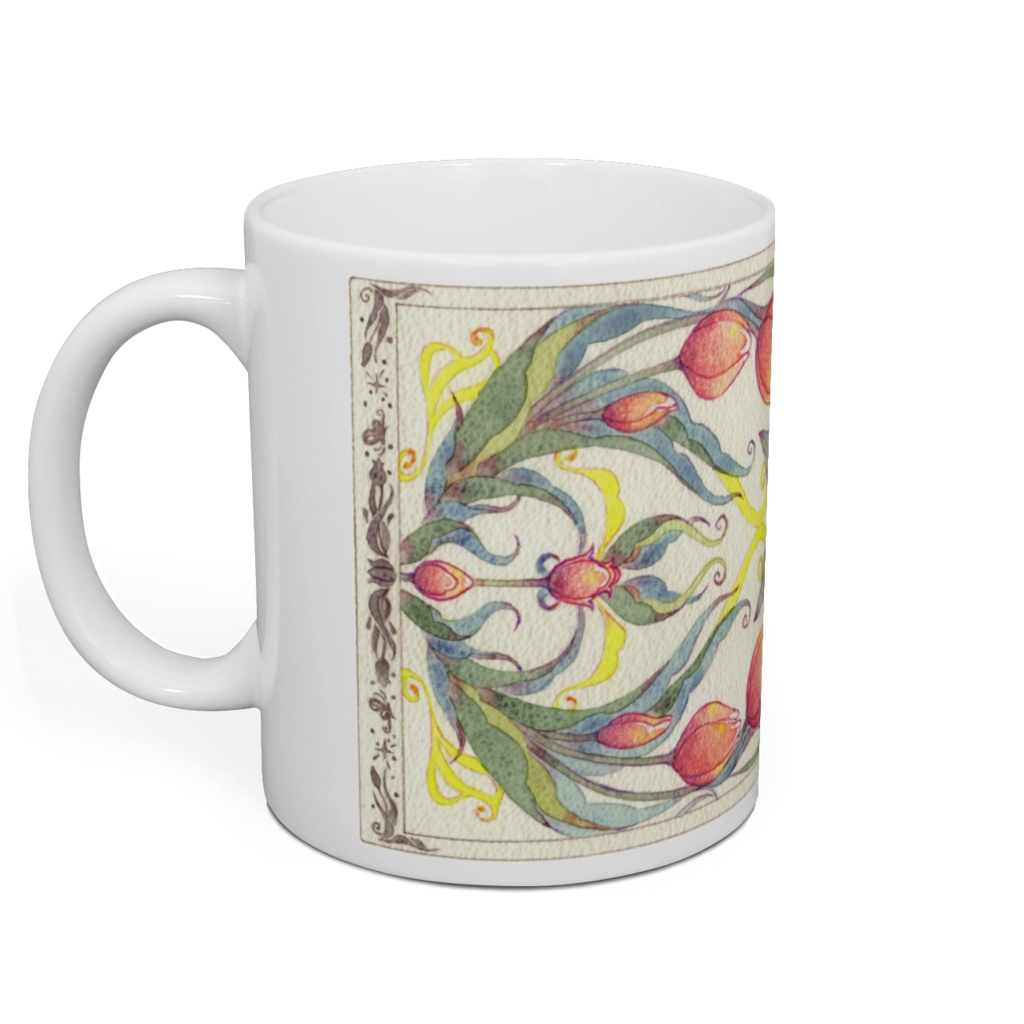 マグカップ【アヤメ・チューリップ】