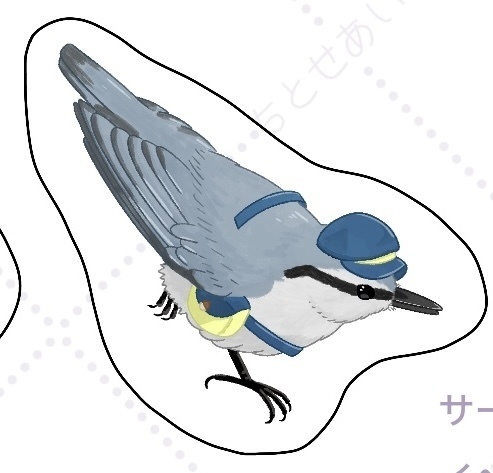 【11/29-30みすけっと】アクリルキーホルダー　ゴジュウカラ