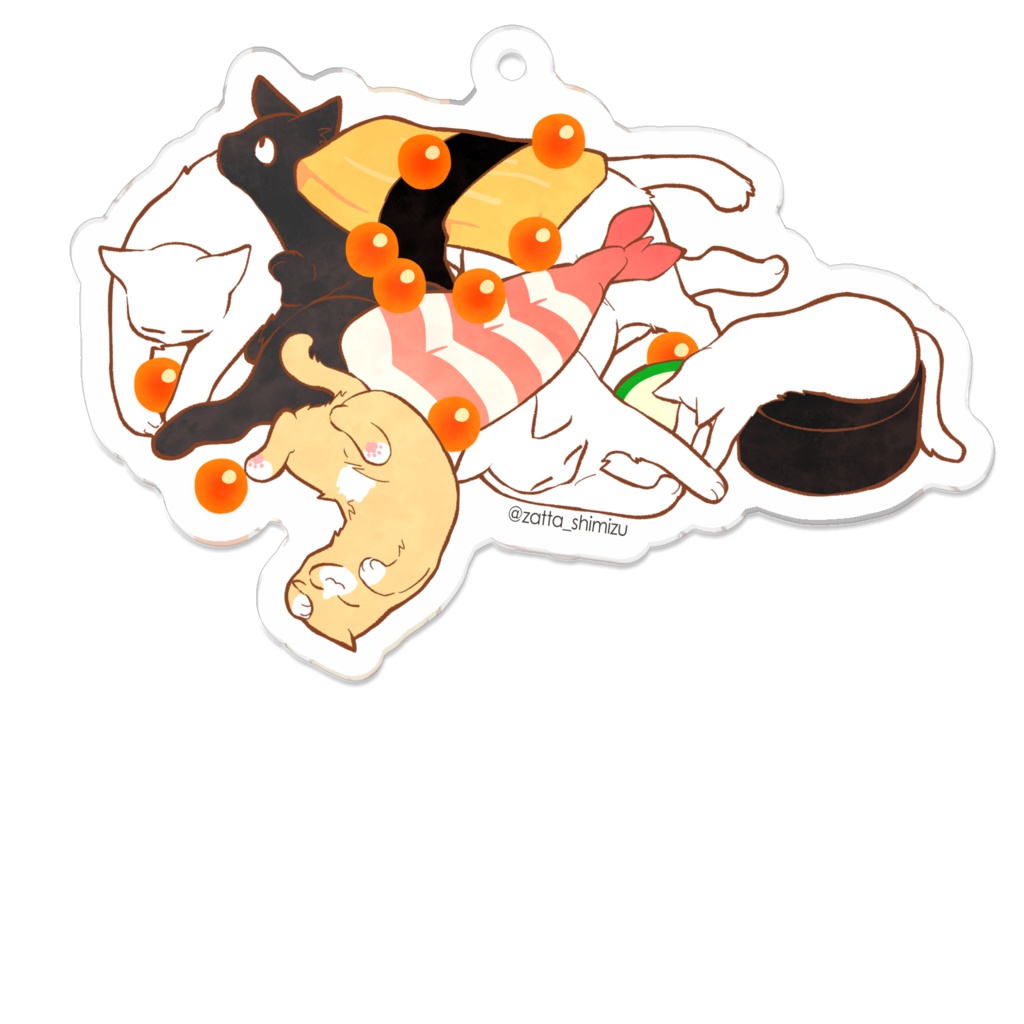 猫ちらし寿司アクキー