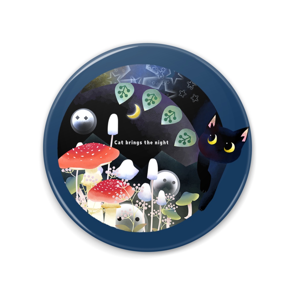 夜猫缶ミラー 75mm