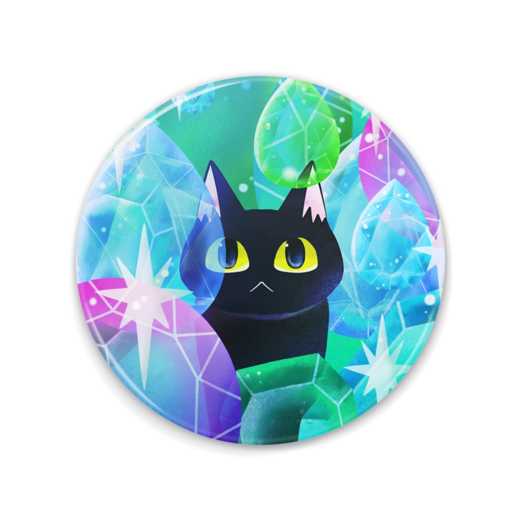 宝石猫缶ミラー