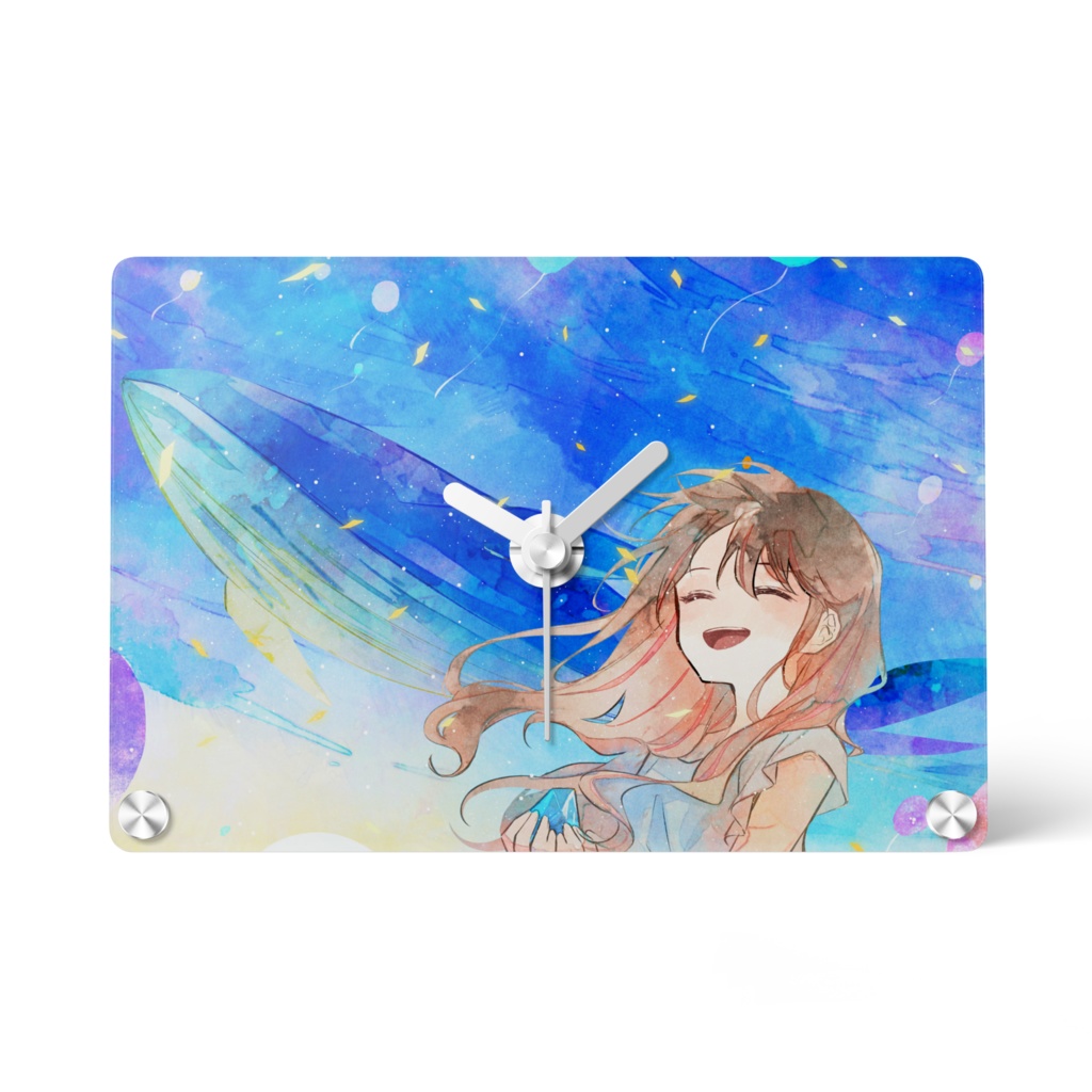 復帰記念アクリル時計