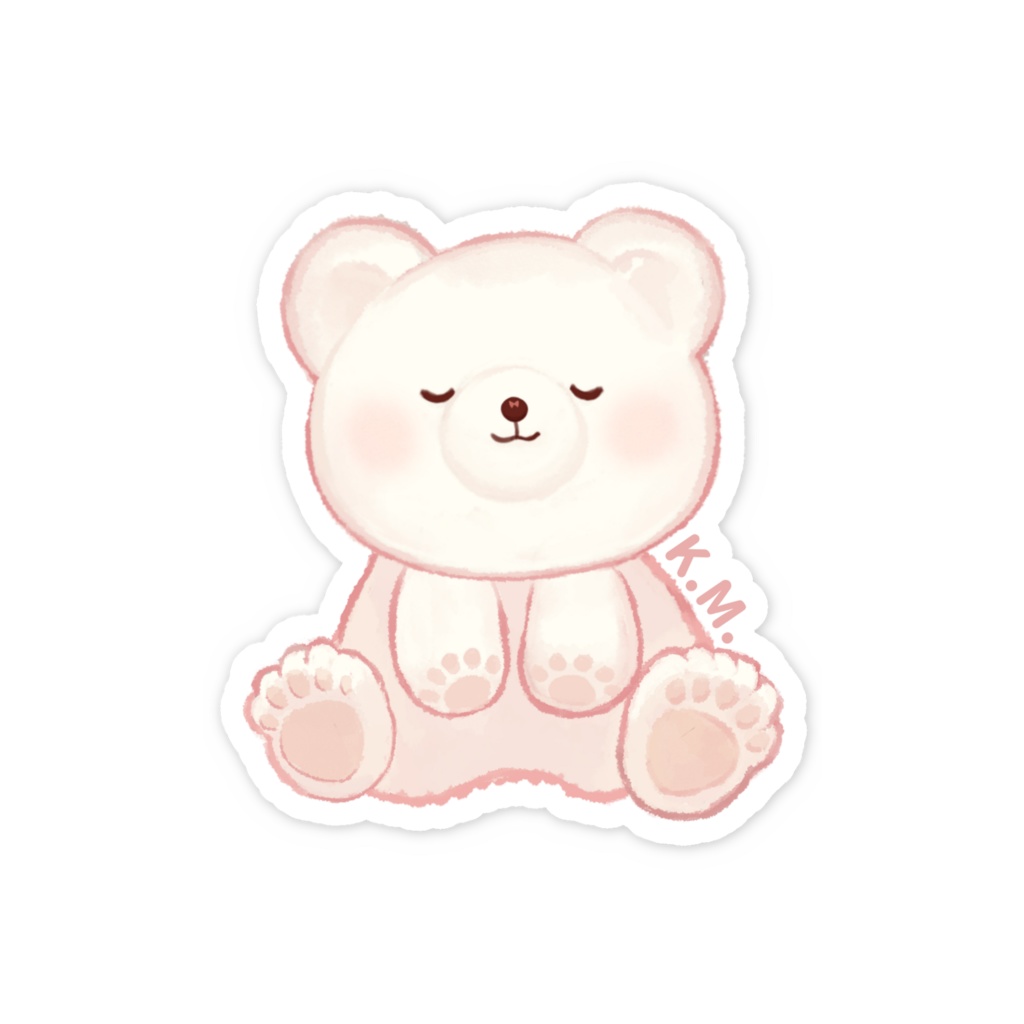 しろくまさんステッカー