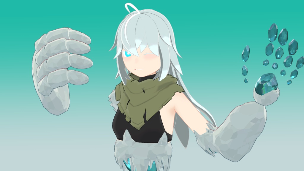 【VRC向けオリジナル3Dモデル】ゴーレムの女の子 エメス