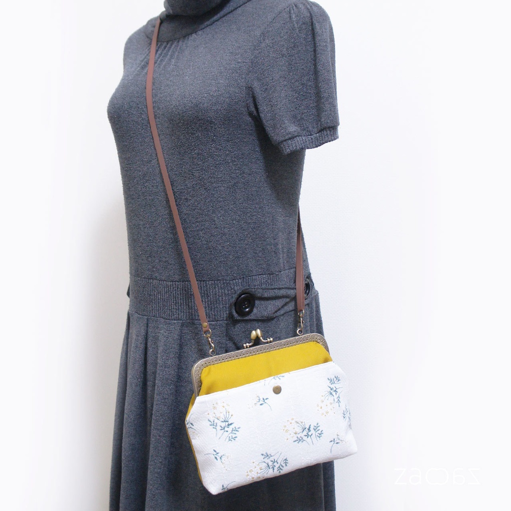 《送料無料》がま口ショルダーバッグ*マーガレット