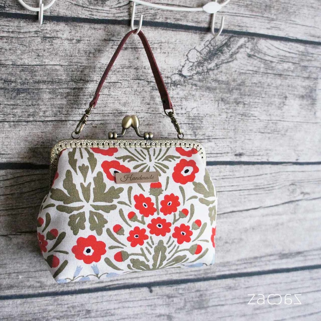 手提げがま口ポーチ*シェイナの花