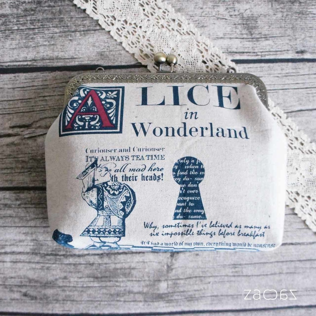 《送料無料》がま口ショルダーバッグ*不思議の国のアリス*お茶会