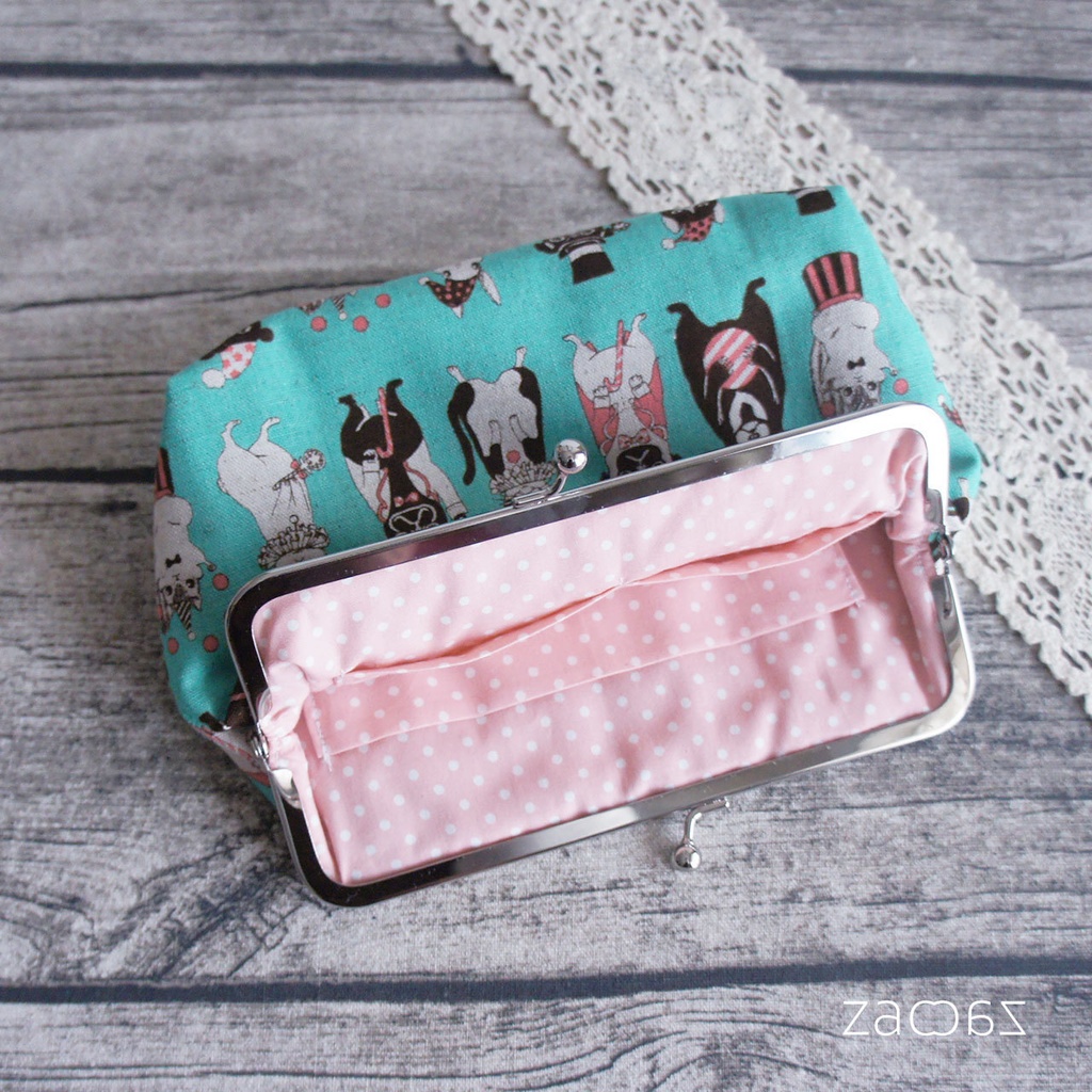 《送料無料》通帳がま口ポーチ*どうぶつサーカス