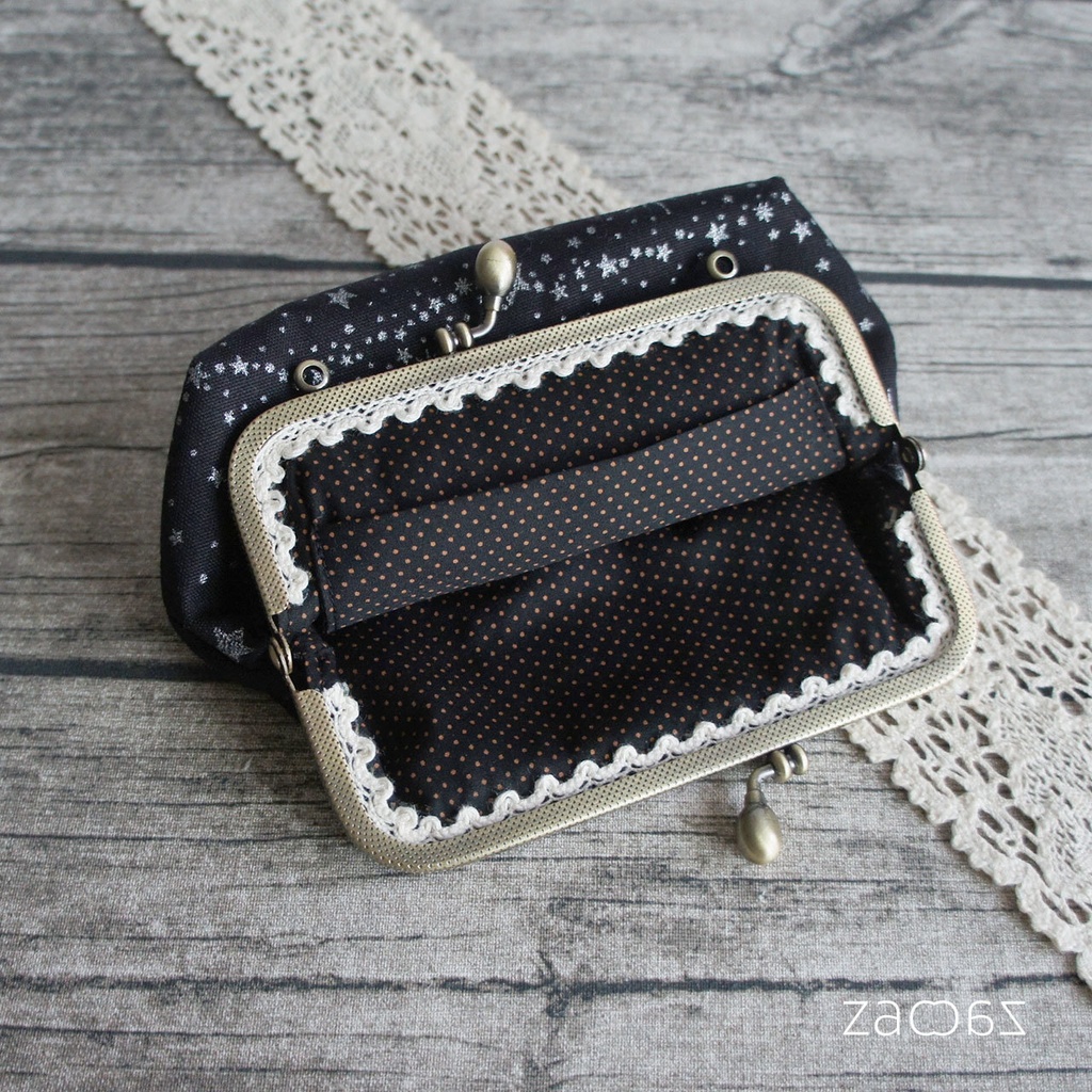 《送料無料》手提げがま口ポーチ*夢猫