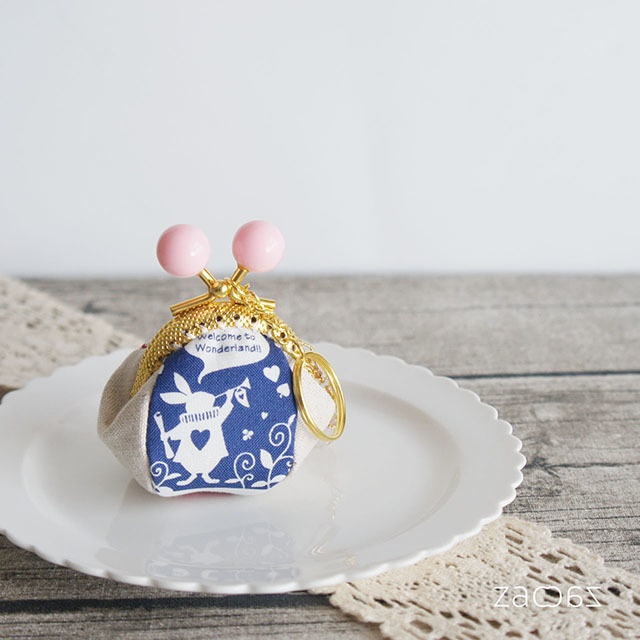 《送料無料》がま口キーホルダー*不思議の国のアリス