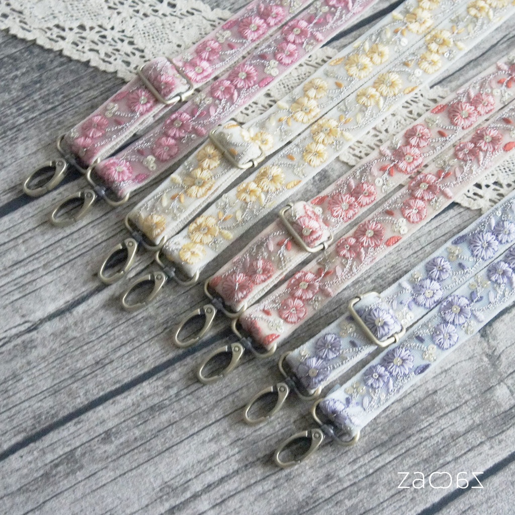 《送料無料》ショルダーストラップ*2.5cm幅*インド刺繍