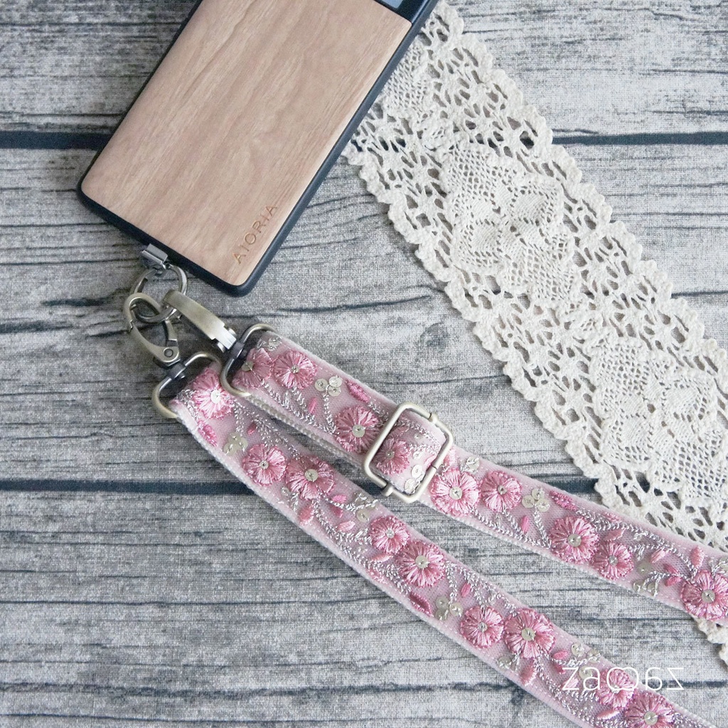 《送料無料》ショルダーストラップ*2.5cm幅*インド刺繍