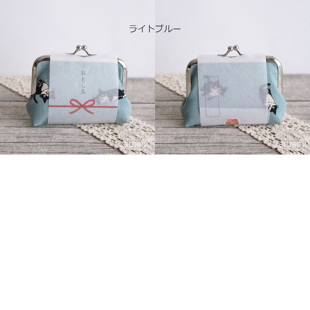 《送料無料》がま口ポチ袋*ハチワレ君