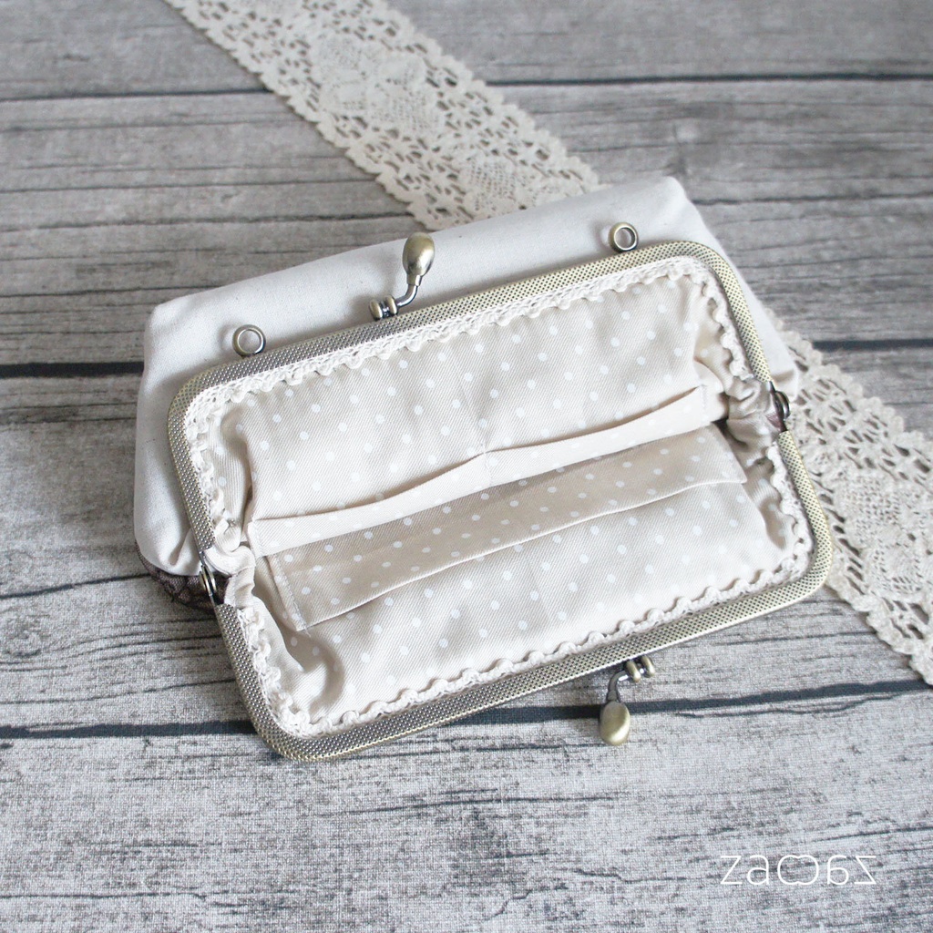 《送料無料》がま口マルチポーチ*ロマンチックローズ