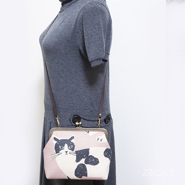 《送料無料》がま口ショルダーバッグ*CATS×さくらA