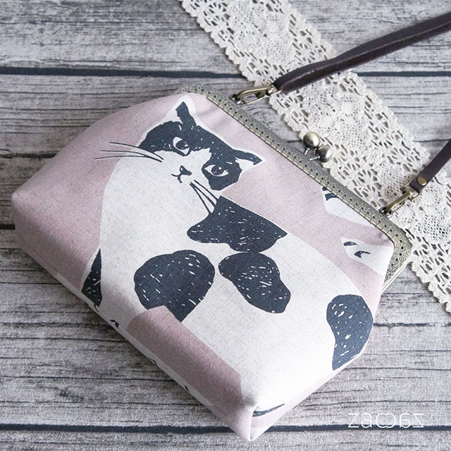 《送料無料》がま口ショルダーバッグ*CATS×さくらA