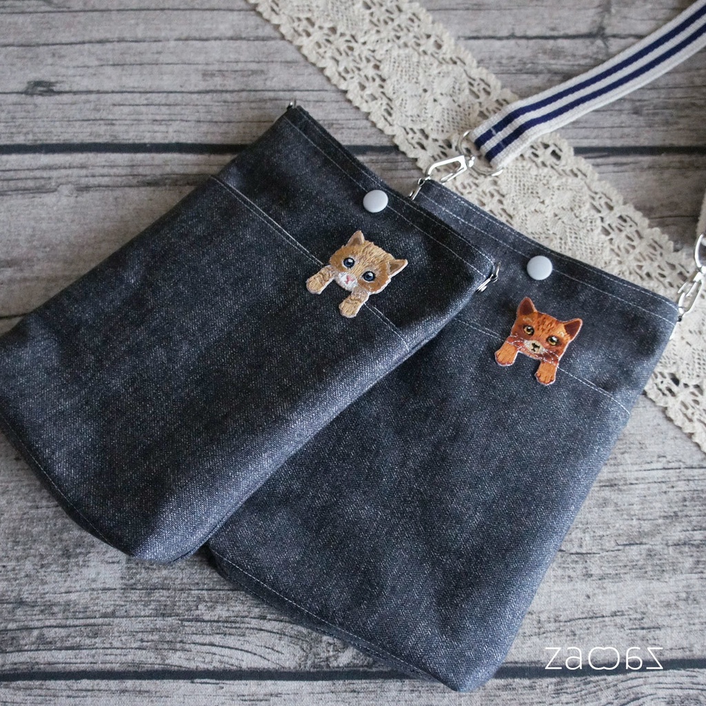 《送料無料》スマホショルダーバッグ*ひょっこり猫