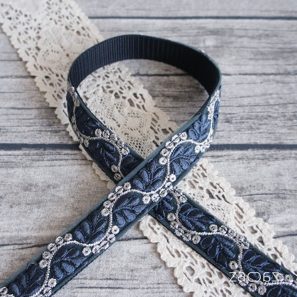 ショルダーストラップ*2.5cm幅*インド刺繍