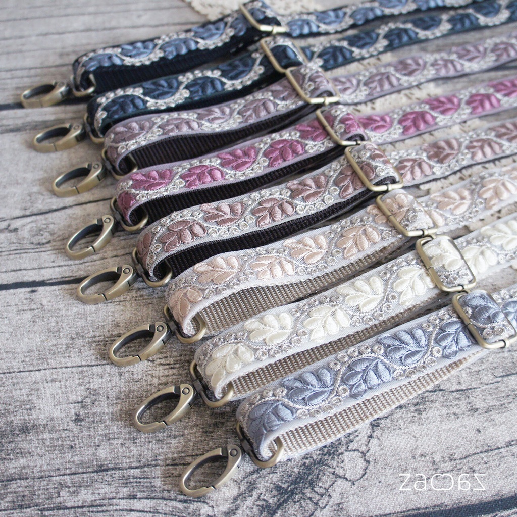 ショルダーストラップ*2.5cm幅*インド刺繍