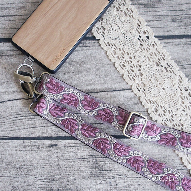 ショルダーストラップ*2.5cm幅*インド刺繍