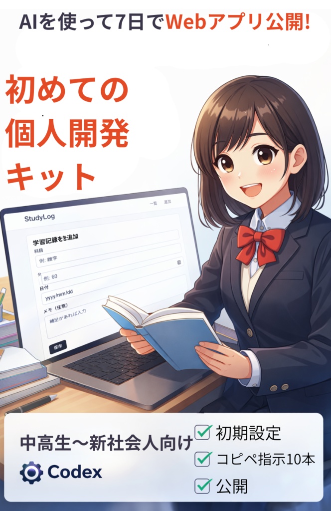 初めてのAI個人開発スタートアップキット(見本)