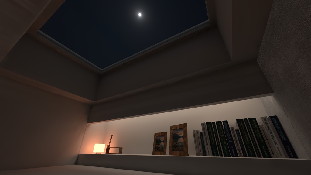 【VRChat想定】モダンな狭小隠れ家ワールド『Urban Shelter』- 1人〜少人数向けアセット