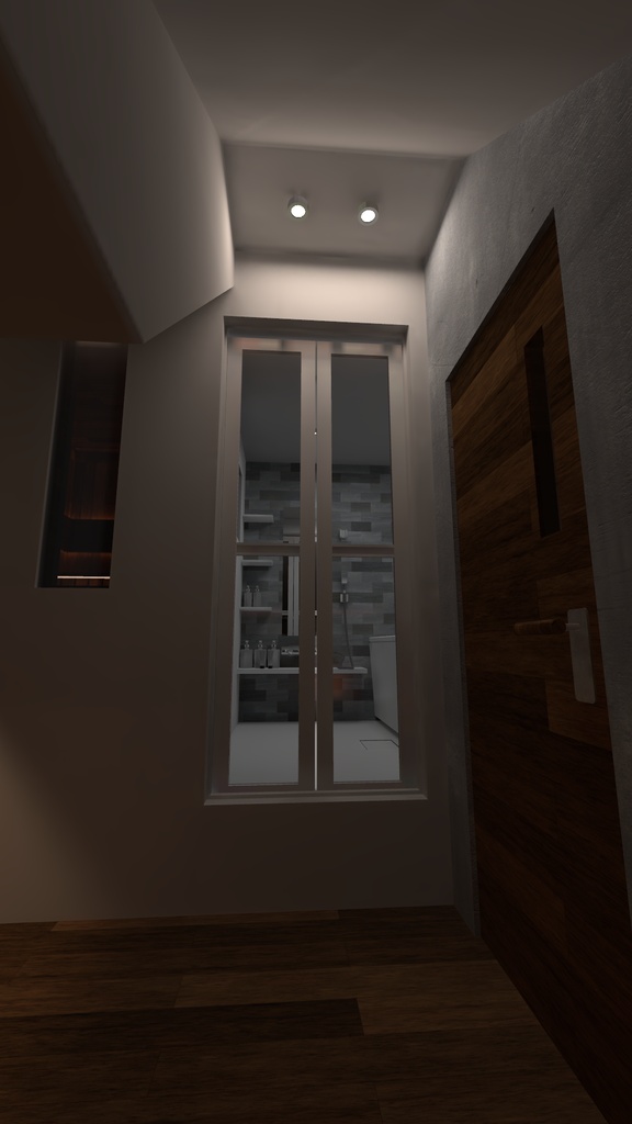 【VRChat想定】モダンな狭小隠れ家ワールド『Urban Shelter』- 1人〜少人数向けアセット