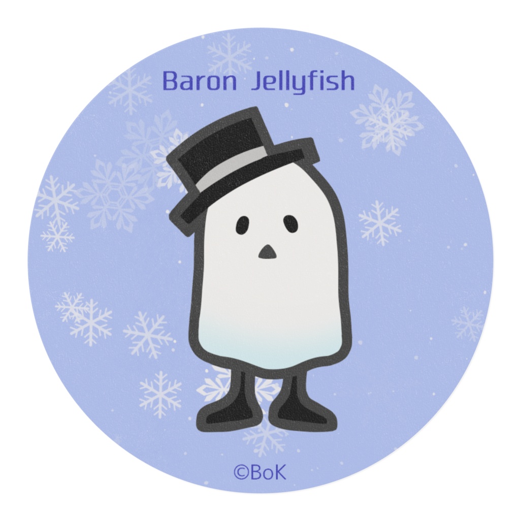 Baron Jellyfish(男爵君)マスキングテープ「snow crystal*」