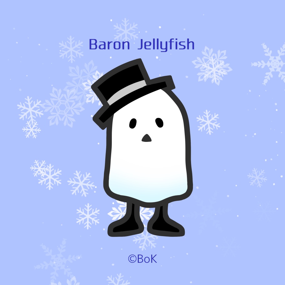 Baron Jellyfish(男爵君)マスキングテープ「snow crystal*」