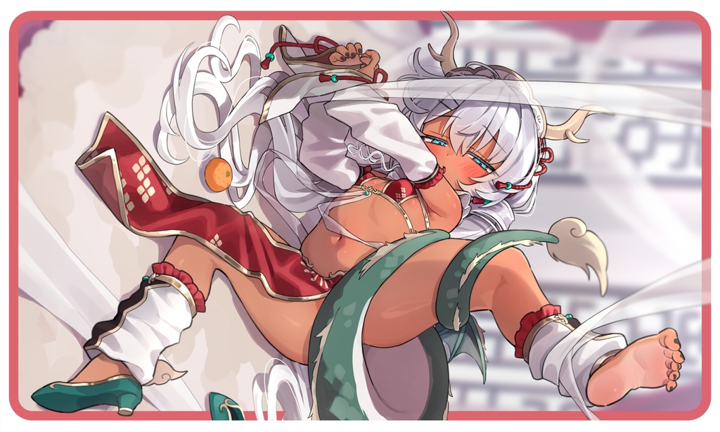 【虎んと】シグちゃん（足上げ）　プレイマット