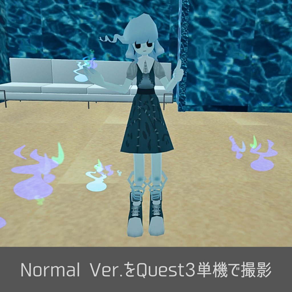 【Quest・Android対応/MA可】VRChat/Cluster 人魂/鬼火/狐火パーティクル Quest/Android Compatible: Will-o'-the-wisp/Demon Fire/Fox Fire Particles
