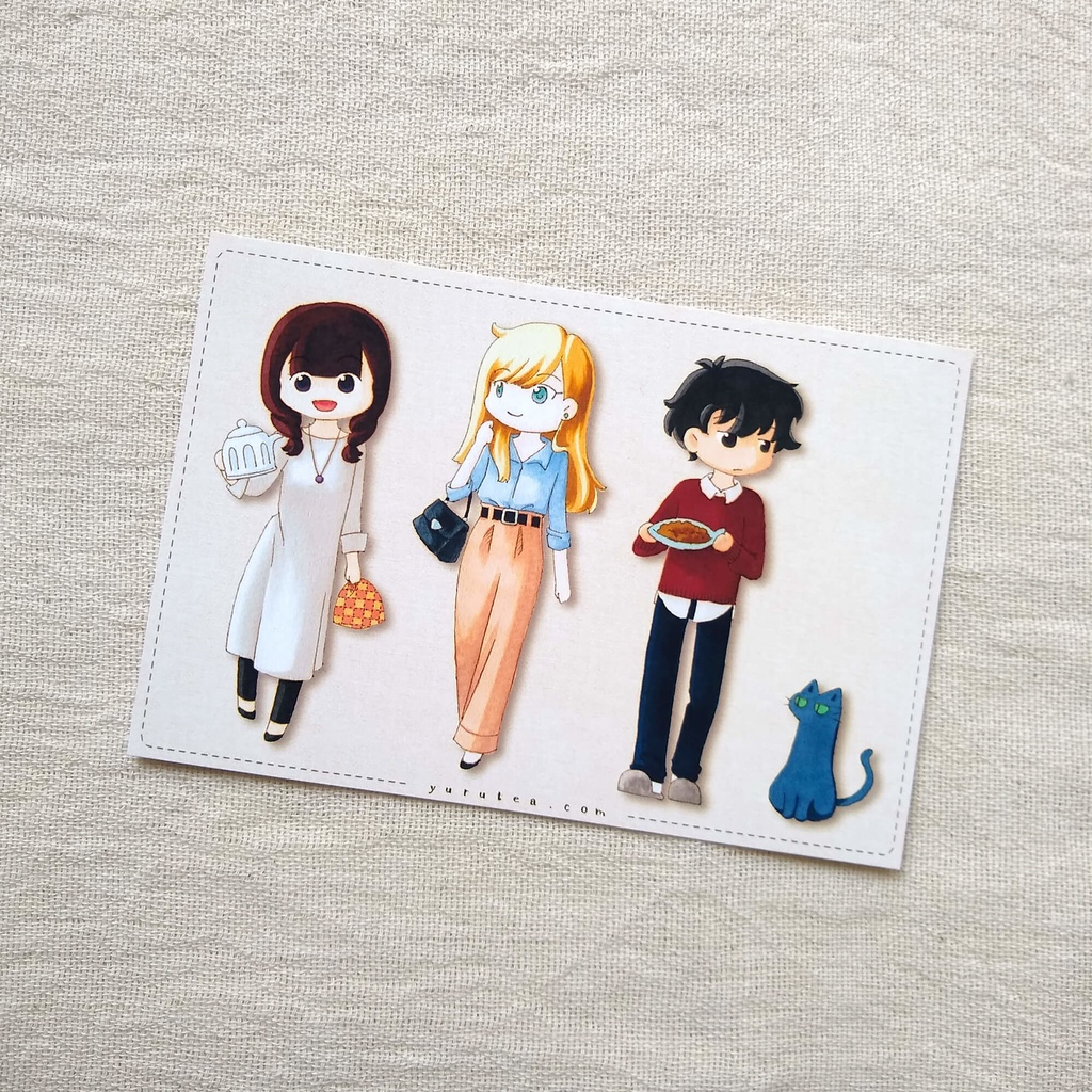 ポストカード『ゆるてぃーどっとこむの住人たち』